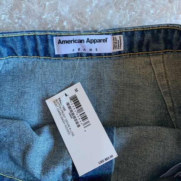 Nwt american apparel denim skirt - Picture 2 of 4